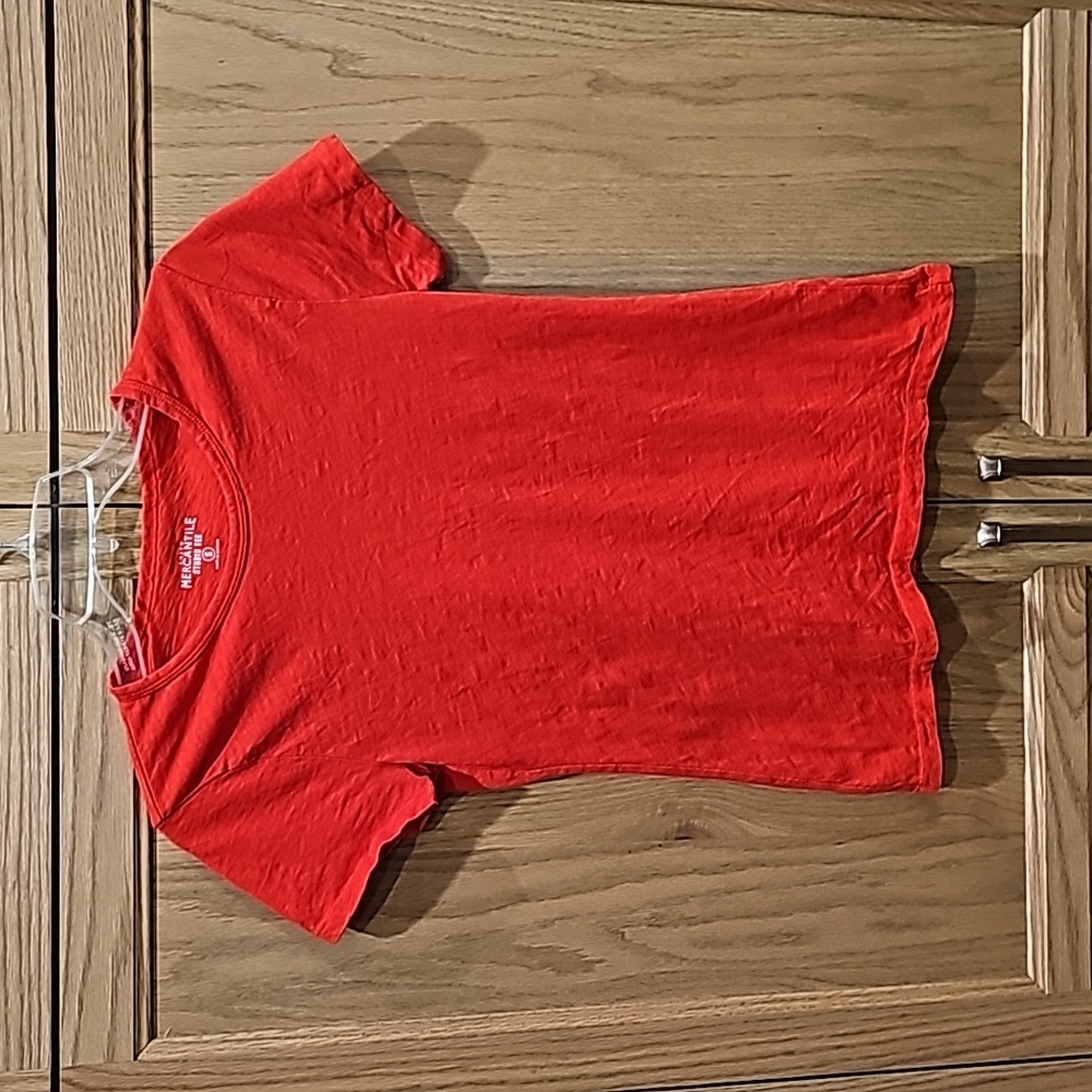 Women's S J. Crew Mercantile Studio Tee red T-shirt